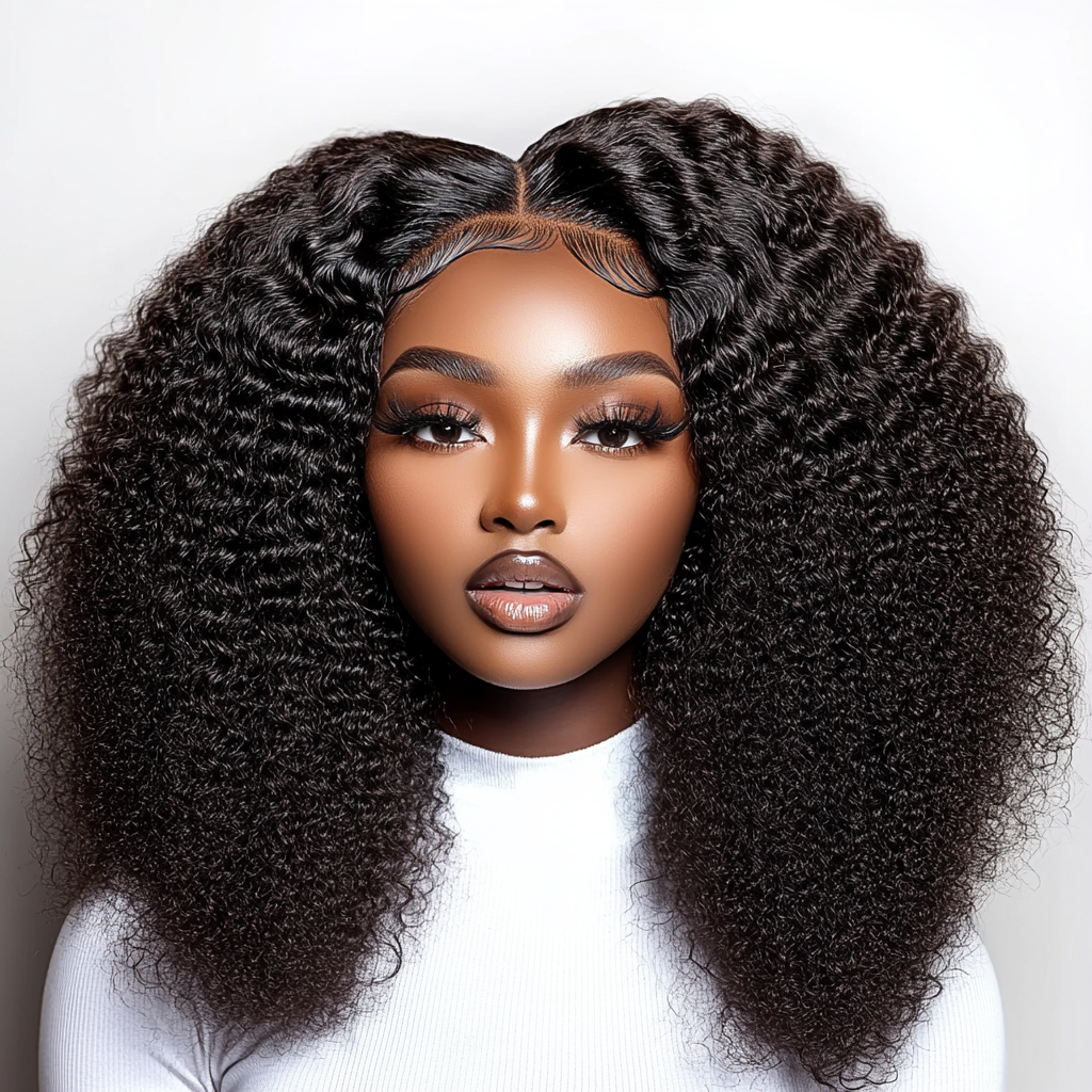 Virgin Jerry Curl 13x4 Full Frontal HD Lace Wig